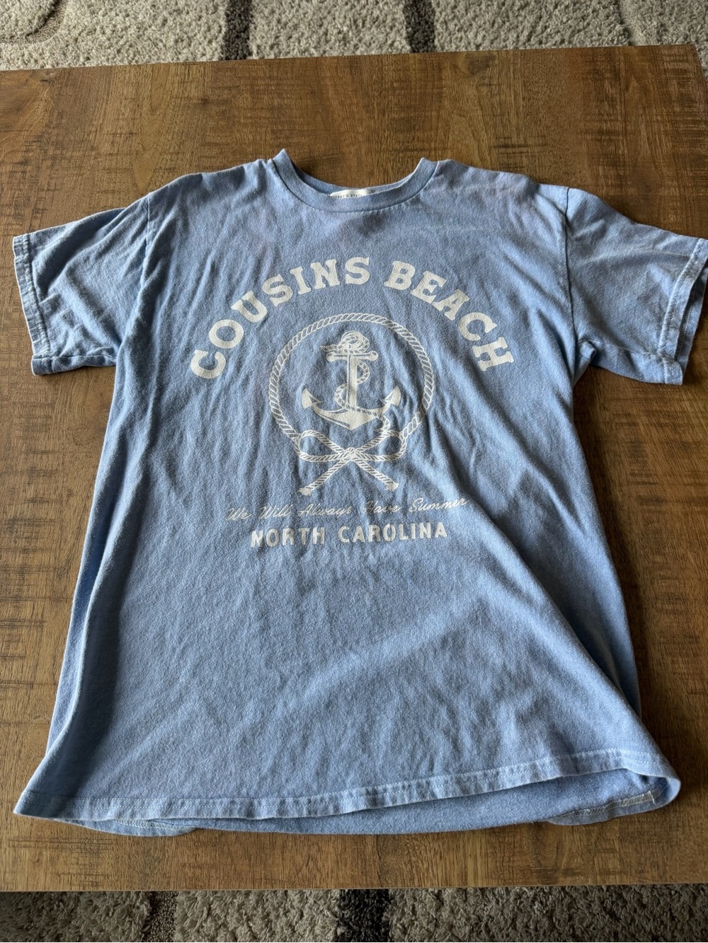 Altar'd State Light Blue Graphic Tee with Cousins Beach TSITP